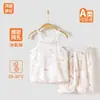Roupa Fina de Verão para Recém-Nascido 2025 Macacão de Algodão Puro Seda Ecológica Ha Yi Fibra de Bambu Roupa de Rastejar