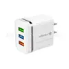 Cargador de teléfono móvil multi-puerto 3USB Phnom Penh 5V2a 12w adaptador de corriente enchufe de pared de carga para el hogar regulaciones europeas y americanas