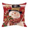 Ropa de Hogar Transfronterizo Amazon Nueva Festividad Navideña Funda de Almohada de Lino Funda de Cojín de Sofá