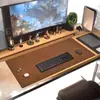 Mantel Impermeable de Alta Gama con Patrón, Alfombrilla de Ratón de Piel de Vaca Extra Grande, Pad Doble Cara para Escritorio de Computadora, Pad de Escritorio de Cuero para Jefe