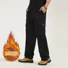 Calças Masculinas Elásticas de Cintura para Primavera para Pais de Meia-Idade e Idosos, Corte Reto Solto, Calças Casuais Plus Size para Homens Grandes e Altos