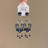 Pendientes retro con borlas y gotas de agua "Zhu Su" chapados en oro. Pendientes de flores de estilo antiguo chino, de alta calidad y combinables.