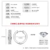 Aretes de Aro de Tres Piedras de Moissanita Color D para Mujer, Moda de Alta Gama, Versátiles para el Trabajo, Populares en Xiaohongshu, Aretes y Accesorios para Orejas