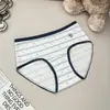 Nova calcinha de algodão estampada, fundo 100% algodão feminino, fundo antibacteriano, hipoalergênica e respirável, calcinhas triangulares femininas no atacado