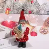 Venta Caliente Transfronteriza Adornos de Muñeco de Papá Noel de Pie Trineo Papá Noel Decoración de Regalo para Ventana de Centro Comercial