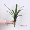 Mão Artificial Folha de Orquídea de Cola Macia Folha de Clívia Folha de Cymbidium Decoração de Arranjo de Flores para Sala de Estar Ornamentos Arte Floral