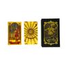 Baralho de Tarot Dourado Waite Carta de Tarot Tarot Impressão Colorida Carta de Tarot PVC Impermeável Jogo de Mesa de Tarot Toalha de Mesa