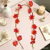 Nuevas Decoraciones Colgantes Decorativas de Ratán de Otoño para Pasillos Exteriores