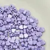 Miçangas Espaçadoras em Formato de Coração, Acessórios Coloridos de Liga Metálica Pintados, Acessórios para Joias, Materiais DIY para Corrente de Celular, Miçangas Soltas Fofas
