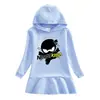 Sudadera con capucha y vestido nuevo para niños Otoño e Invierno 2023 Dibujos Animados Niña Bebé Transfronterizo Casual Estilo Occidental Vestido