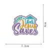 Parches de Bordado de Hierro con Palabras de Instrucción Bíblica de Venta Caliente Transfronteriza Etiquetas de Tela Parches Decorativos para Bolsas Sombreros Ropa Listos para la Venta
