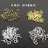 Ángulo de Oveja Uña Hecho a Mano diy Accesorios para Joyería Uña Ojo de Oveja Accesorios de Gota de Pegamento de Cristal Accesorios Metálicos Llavero 25