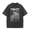 Camiseta con Estampado Gráfico Retro Lavada de Bob Marley One Love Reggae, Hombres, Mujeres Camiseta de Algodón Casual Retro, Hombres
