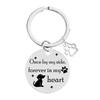 Llavero de acero inoxidable con grabado de tarjeta de identificación para perros, disponible en Europa y América, para amantes de los perros y personas que los han perdido. Llavero de acero de titanio con grabado de mascota.