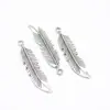 Venta Caliente Transfronteriza DIY Aleación Joyería Accesorios Tibet Plata Pluma Mixto Colgante Pulsera Llavero Colgante Decorativo
