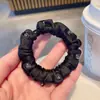Elástico de Cabelo Corda de Cabelo Intestino Delgado Pequeno com Strass de Cristal Acessórios de Cabelo com Strass Feminino Versátil Headband de Bola