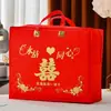 Saco de Armazenamento para Colcha de Casamento, Conjunto de Quatro Peças para Dote de Casamento, Bolsa Tote para Dote, Colcha de Primavera e Outono para Dormitório, Saco de Embalagem para Travesseiro