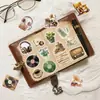 Paquete de 30 Piezas de Pegatinas Retro de Discos, Libros, Café y Auriculares para Cuaderno, Maleta DIY Venta al por Mayor Impermeables
