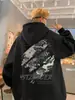 Moletom masculino de inverno com capuz e forro de fleece, espessado para aquecimento extra, novo estilo 2026, agasalho pesado moderno para adolescentes