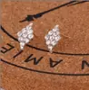 Pendientes de Botón Florales con Pedrería y Perlas Estilo Coreano para Venta Caliente en Mercados Callejeros para Mujeres, Pendientes Pequeños de Joyería Geométricos con Pedrería en Forma de Corazón, Acero Inoxidable