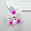 Set de Clips de Plumeria de Venta Caliente Europea y Americana Clip de Tiburón de Vacaciones Transfronterizo Pasador de Flor Accesorios para el Cabello en la Parte Posterior de la Cabeza