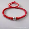 Pulseira de Fio Vermelho com Cavalo do Zodíaco em Prata Pura 999 para Mulheres, Pulseira do Zodíaco em Prata Pura, Item Popular para Lojas de Ouro em Transmissão ao Vivo