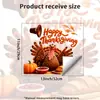 Sticker Electroestático para Ventana con Dibujo de Pavo de Acción de Gracias de Otoño para Habitación Infantil, Pasillo y Decoración de Ventana de Balcón