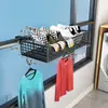 Tendedero de ropa para balcón, tendedero de ropa para ventana de edificio alto, estante para ventana, tendedero de zapatos retráctil para uso doméstico