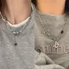 Dulce y Fresco Collar de Corazón de Lava para Mujer, Cadena de Suéter de Diseño de Nicho de Alta Gama de Moda, Cadena Versátil Personalizada para Sudadera para Hombre