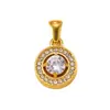 Colgante Individual Moda Transfronteriza Cielo Estrellado Colgante Simple Geométrico Cuadrado Triángulo Gota de Agua Zirconia Colgante Accesorios