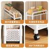 Estante de Almacenamiento con Carrito Desmontable Multicapa Estante de Almacenamiento para Cocina Baño Doméstico de Pie Estante de Almacenamiento para Sándwiches y Snacks