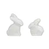 Zongbo Molde de Silicona de Conejo Semi-3D para Pascua, Molde para Velas Aromáticas DIY, Molde de Adorno de Conejo