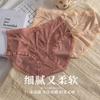 Ropa interior de mujer de cintura media-alta Sexy de niña pura Suave Ligera Satén Algodón Entrepierna Lujo Ligero Ligero Transpirable Encaje Shorts