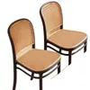 Cadeiras de Jantar para Casa, Mesas e Cadeiras de Jantar Comerciais, Cadeiras de Rattan Plástico, Cadeiras de Rattan Vintage, Cadeiras com Encosto, Bancos Respiráveis para Exterior