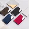 Fábrica de Origem Cartão Portátil Prático Metal Porta-Cartões de Visita Moda de Negócios Estojo para Cartões Versão Coreana com Logotipo Personalizado