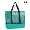 Bolsa de praia multifuncional em tela para viagens, ideal para guardar sapatos, roupas de banho e outros itens. Perfeita para levar no ombro ou como bolsa de ombro. Ideal para natação.