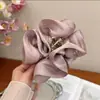 Pinza de plátano con lazo estilo coreano, pinza vertical, pinza de garra para coleta alta, tamaño grande para cabello grueso, pasador para mujer, pinza para la parte posterior de la cabeza, accesorio para el cabello