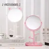 Espejo de maquillaje tocador escritorio para el hogar portátil dormitorio de estudiante escritorio estilo网红 de internet espejo de belleza espejo de princesa