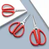 Artesanía Alemana, Acero Inoxidable Afilado y Duradero, Tijeras Rojas Potentes, Tijeras para el Hogar, Tijeras Rojas de Boda Multifuncionales