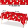 Nuevo mantel desechable para fiestas navideñas con temática de Papá Noel y muñeco de nieve, mantel decorativo para fiestas.