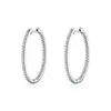 Venta Caliente Transfronteriza Brazalete de Oreja de Moissanita Chapado en Plata de Ley 925 Oro de 18 Quilates Pendientes Simples y Modernos Pendientes de Moissanita de Comercio Exterior Transfronterizo