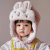 Gorro para Bebé Estilo Nuevo Otoño e Invierno, Forro de Felpa, Engrosado, Cálido Gorro Lei Feng, Lindo Gorro de Punto Pullover con Protección para los Oídos para Bebés en Invierno