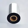 Banda de ancho completo de resina y carbono 30-110 impermeable resistente a los arañazos etiqueta PET cinta de papel plateado mate papel sintético cinta de código de barras PVC
