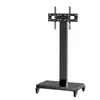 Soporte de TV de Piso para Todas las Marcas, Móvil, Giratorio 90 Grados, Soporte para Transmisión en Vivo en Casa, Conferencias, Soporte de TV