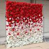 Comercio Electrónico Transfronterizo Pared de Fondo de Pared de Flores Artificiales 3D Rosadas con Respaldo de Tela Rosa Hortensia Boda Decoración de Festival Pared de Flores Boda