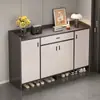 Armário de sapatos para entrada de casa, armário de armazenamento para sala de estar, armário lateral para quarto e sala de jantar, sapateira de várias camadas para corredor de entrada, armazenamento para apartamentos de aluguel