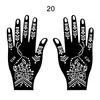 Plantillas Populares de Tatuaje de Henna Transfronterizas, Plantillas de Tatuaje Temporales para Manos, Plantillas para Pintura de Manos de Boda, Plantillas para Pintura de Manos de Escenario