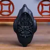 Colar Pingente de Bodhisattva Guanyin de Mil Mãos Maitreya Manjushri Ornamento de Mão Artesanato Finamente Esculpido