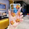 Funda de Hoja de Arce de Otoño Más Vendida de Amazon para Apple 18Pro Estilo Coreano Funda para Teléfono Móvil Iphone17 Funda Protectora Transparente