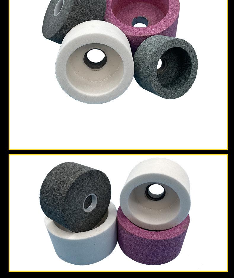 A 棕刚玉Brown aluminum oxide WA 白刚玉White aluminum oxidePA 铬刚玉 Pink aluminum oxide SA 单晶刚玉 Monocrystalline fused aluminaMA 微晶刚玉 microcrystalline fused alumina A/WA 棕白混合磨料Mixture of A and WAGC绿碳化硅 Green silicon carbide C 黑碳化硅 Black silicon carbide ZA 锆刚玉 Fused zirconia alumina直径60mm80mm100mm125mm150mm175mm180mm200mm250mm300mm350mm400mm500mm600mm750mm900mm1寸2寸3寸4寸5寸6寸7寸8寸9寸10寸12寸14寸16寸18寸20寸24寸26寸28寸 硬度JKLMNPQRST 厚度:3.2mm6.4mm10mm13mm16mm20mm25mm32mm40mm50mm65mm75mm100mm125mm150mm200mm 孔径:12.7mm16mm20mm25mm32mm31.75mm50mm75mm127mm150.4mm203mm305mm粒度:16# 24# 46# 60# 80# 100# 120# 150# 180# 220# 320# 400# 600# 800# 1000# 砂轮 磨砂轮 磨刀器砂轮 磨刀砂轮 陶瓷砂轮 合金砂轮 磨床砂轮抛光小打磨氧化铝平面磨床台式立式悬挂式砂轮机钨钢砂轮片定制磨边机磨刀轮研磨大大气孔磨盘青铜 沙轮 磨料磨具 vitrified grinding wheel异形砂轮 工具磨砂轮杯形砂轮Straight Cup Grinding Wheels 75X50X20 100X50X20 125X63X32 150X80X32 200X100X32 裁纸破碎磨刀机砂轮